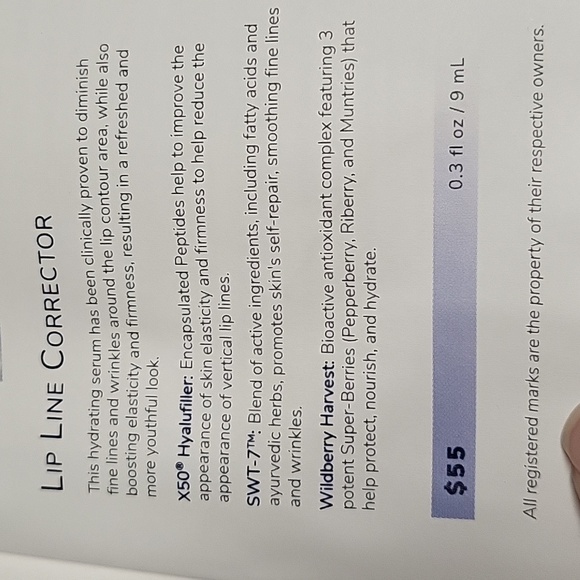 Senegence lip line corrector, new in pkg - Picture 3 of 3